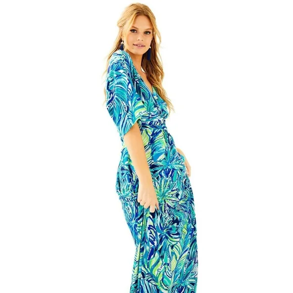chinese dress ladies Lilly Pulitzer Womens Parigi Maxi Dress, Rousseau Pink Glisten in The Sun,  XX-Small at Amazon Women's Clothing store